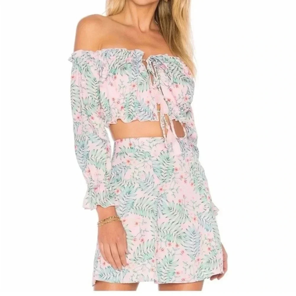 Majorelle | Revolve Sangria Crop Top | size small